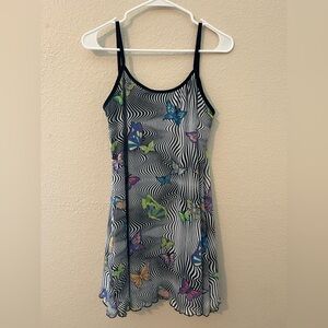 Dolls Kill Butterfly Psychedelic Dress